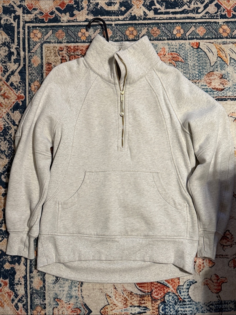 lululemon athletica Bone & Gold Half-Zip Scuba